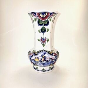 Vintage Delft Polychrome Pottery Made in Holland Artist Pieter Verhoeve Like New